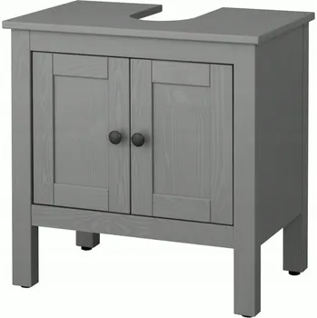 Koupelnový nábytek IKEA HEMNES Skříňka pod umyvadlo se 2 dvířky šedě mořená