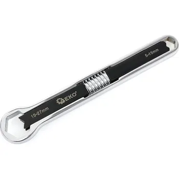 Ruční nářadí Geko Nastavitelný klíč s okem - oboustranný 15-27 mm/5-15 mm CrV (30)