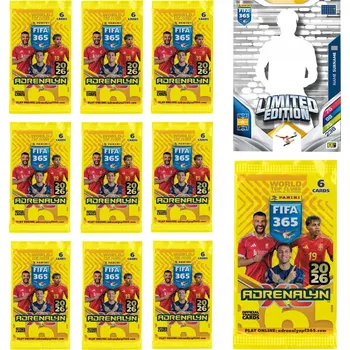 Sběratelská karetní hra FOTBALOVÉ KARTY FIFA 365 2026 PANINI ADRENALYN XL 10 SÁČKŮ + 1 LIMITED EDICE