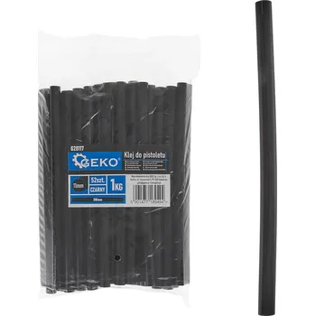 Průmyslové lepidlo Geko Lepidlo pro pistoli 11 mm–200 mm, 1 kg, černé, 52 ks (10/20)