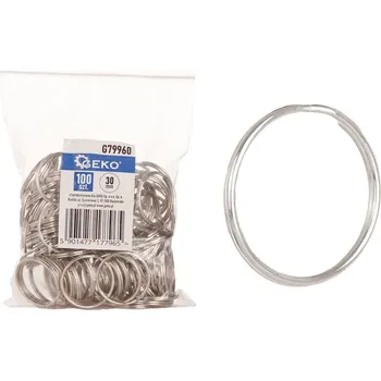 Geko Kroužek - přívěsek na klíče 30 mm - 100 ks. (30)