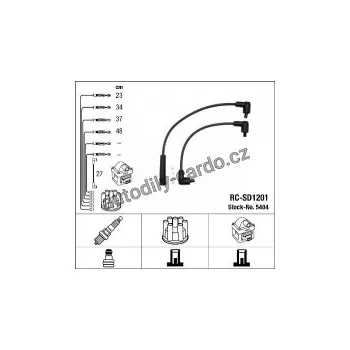 Zapalovací kabel Sada kabelů pro zapalování NGK RC-SD1201 - ŠKODA