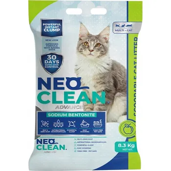 Podestýlka pro kočku Bentonitové stelivo pro kočky NEO Clean Jablečné 10L - s jedlou sodou