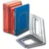 Zarážka na knihu Esselte 15364 podpěrka knih A4 2 ks kouřová