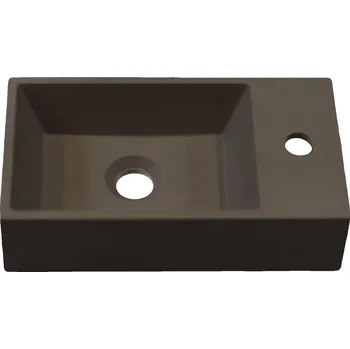 Nástěnné umyvadlo obdélníkové Ideal.X 22 cm šedé