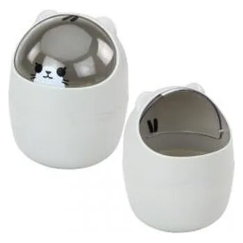 Podlahový mycí stroj Mini kosz na biurko Miś szary 1L 16cm