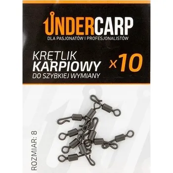 Obratlík kaprový velikost 8 pro rychlou výměnu 10 kusů undercarp