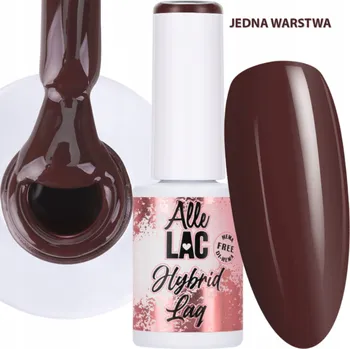 Lak na nehty Hybridní lak LED/UV Gel Polish Browns Tmavě hnědá AlleLac 6g