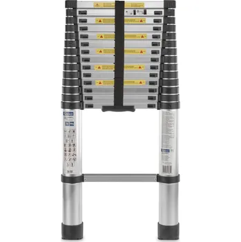 Žebřík Geko Teleskopický hliníkový žebřík 5 m 150 kg (1)
