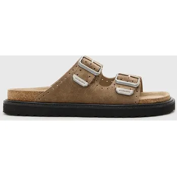 Pánské pantofle Semišové pantofle AllSaints Randal Sandal M002FC.GRE hnědá 84X, EUR 44