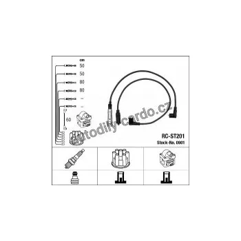Zapalovací kabel Sada kabelů pro zapalování NGK RC-ST201 - VW