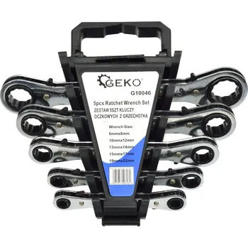 Klíč Geko Sada klíčů s ráčnou 6-22 mm, 5 ks (5/20)