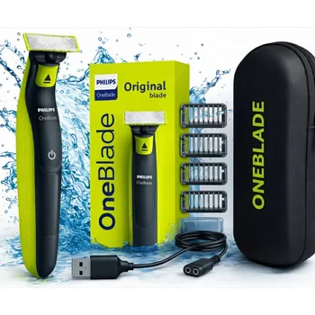 Holicí strojek Holicí Strojek Philips OneBlade s planžetou, akumulátorový, s cestovním pouzdro