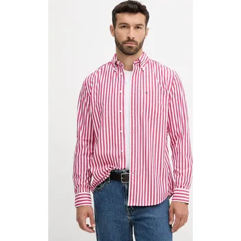 Pánská košile Bavlněná košile Tommy Hilfiger MW0MW39451 růžová 38X, vel. XL