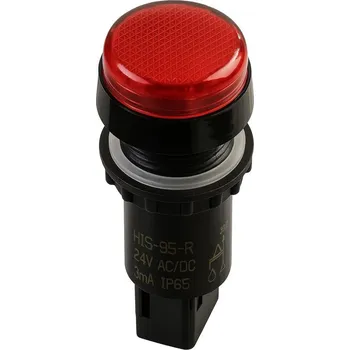 vypínač Indikační signálka HIS-95 R 24AC/DC d22mm červená ELECO 216600