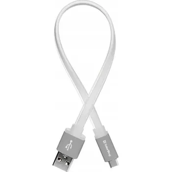 Datový kabel Kabel ColorWay USB - USB typ C 0,25 m bílý