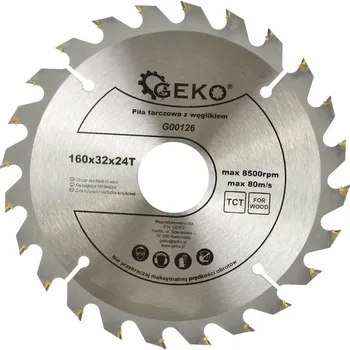 Pilový kotouč Geko Kotouč na dřevo 160x32x24T (100)