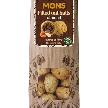 MONS Plněné ovesné kuličky s mandlemi a kakaem