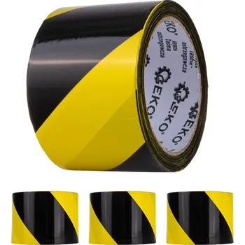 Výstražná páska Geko Výstražná páska žluto-černá 100 m x 70 mm (80)