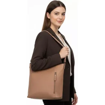 Kabelka Světle hnědá dámská crossbody kabelka Bella Belly L4947