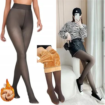 Dámské punčochy Hladké Punčocháče AGBusiness 380 DEN černé BAIQUEDI, velikost L/XL