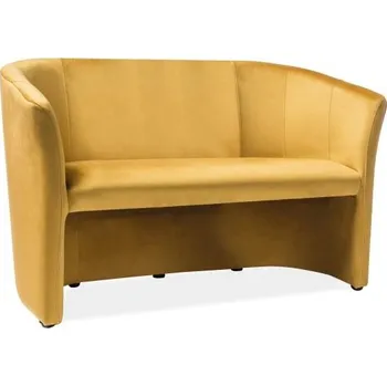 Pohovka Pohovka Cuba Velvet, dvojsedák, žlutá