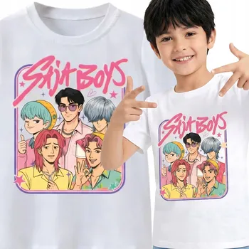 DĚTSKÉ TRIČKO SAJA BOYS KPOP DEMON HUNTERS BÍLÉ VELIKOST 122