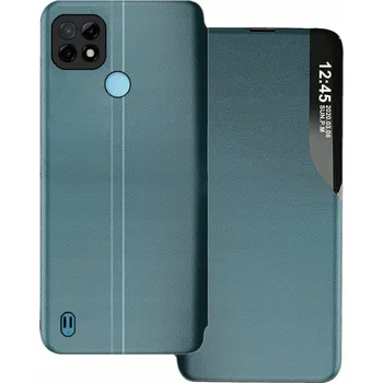 Pouzdro na mobilní telefon Flipové pouzdro SunSky pro realme C21, zelené