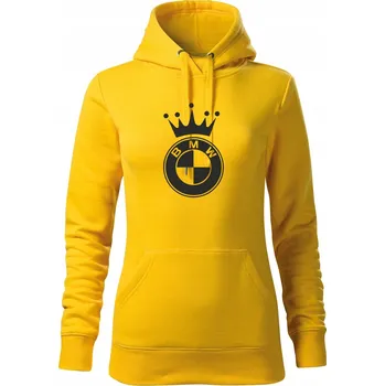 Dámská mikina Mikina s kapucí dámská K39 BMW KING CAR žlutá vel XL
