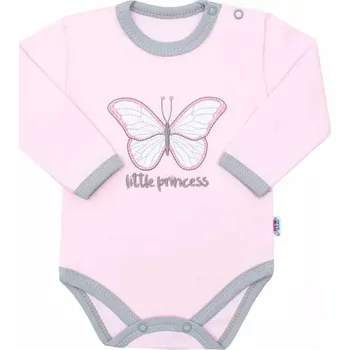 Kojenecký body New Baby Kojenecké bavlněné body s dlouhým rukávem Little Princess, vel.56