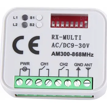 Pohon brány UNIVERZÁLNÍ RÁDIOVÝ PŘIJÍMAČ 300-868MHz PRO POHON BRÁNY