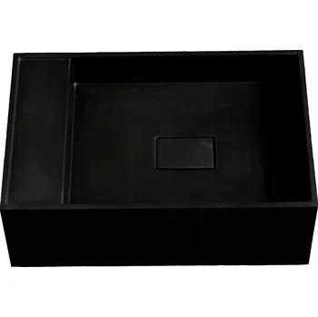 Nástěnné umyvadlo obdélníkové Ideal.X 40 cm černé