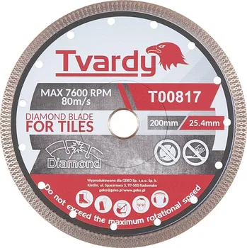 Brusný kotouč Geko Diamantový kotouč na gres 200x10x25,4/22,23 mm PROFI (25)