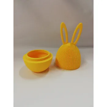 Velikonoční dekorace Velikonoční dekorace - výtisk 3D - 13 x 6 - zajíc kinder - žlutý