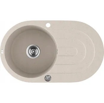 Granitový dřez Jednokomorový granitový dřez Laveo Dafne béžový