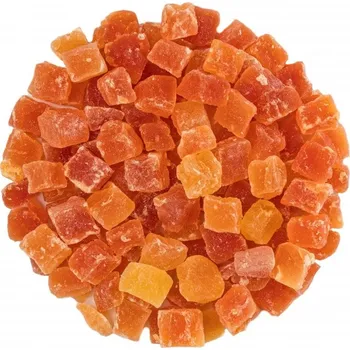 Sušené ovoce Papaya kostky proslazované Množství: 500 g