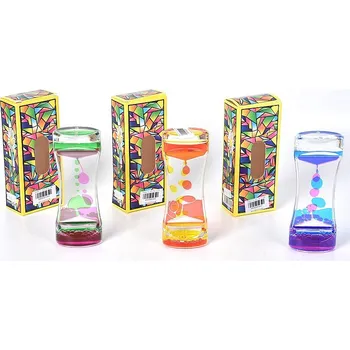 Hodiny Přesýpací hodiny s tekutým gelem; 14x5x3cm, Box.