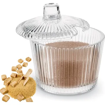 Cukřenka Cukřenka Domosfera cukřenka skleněná nádoba s proužky sklo 200 ml