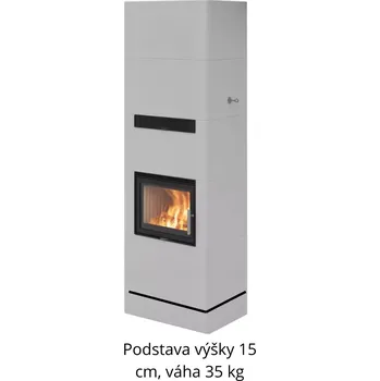 Krbová kamna Nordpeis Salzburg L + 1 akumulace/konvekce, s podstavou