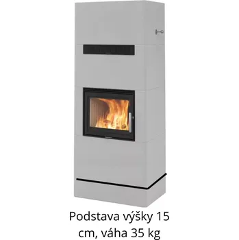 Krbová kamna Nordpeis Salzburg L akumulace/konvekce, s podstavou