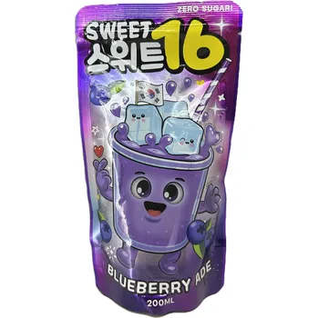 Limonáda Sweet16 Blueberry ADE 200ml [KOR] Borůvka bez cukru