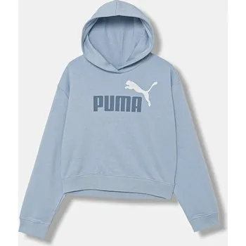 Chlapecká mikina Dětská mikina Puma ESS 2 COLOR No. 1 Logo? Short Length Hoodie TR G 686072 modrá 50X, vel. 164