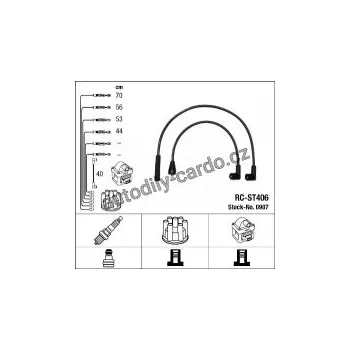 Zapalovací kabel Sada kabelů pro zapalování NGK RC-ST406 - SEAT