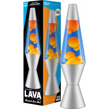 Lampička LAVA POHYBOVÁ LAMPA 14,5 PALCŮ ORANŽOVO-MODRÁ