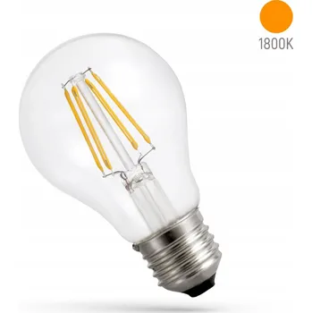 Žárovka LED ŽÁROVKA FILAMENT E-27 7W EXTRA TEPLÁ BÍLÁ 1800K 600LM A60