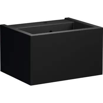 Kerasan KANAAL keramické umyvadlo 60x46,5cm, černá mat