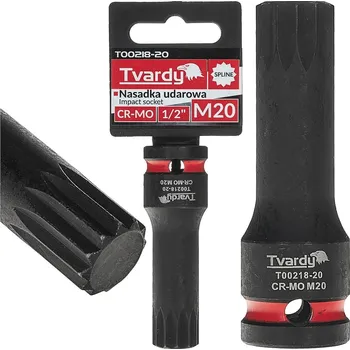 Geko Nástrčkový klíč SPLINE 1/2" M20 CR-MO (8/80)