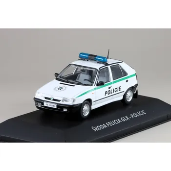 autíčko DeAgostini Škoda Felicia GLX Policie 1996 1:43 - Kaleidoskop slavných vozů časopis s modelem #124 Škoda Felicia - kovový model