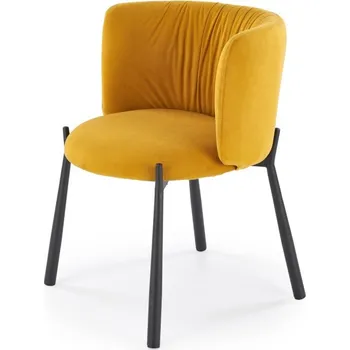 Jídelní židle Čalouněná jídelní židle SINNIE hořčičná