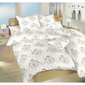 Povlečení Dadka Bežová klenotnice Krepové povlečení 240x200cm , 2x70x90cm